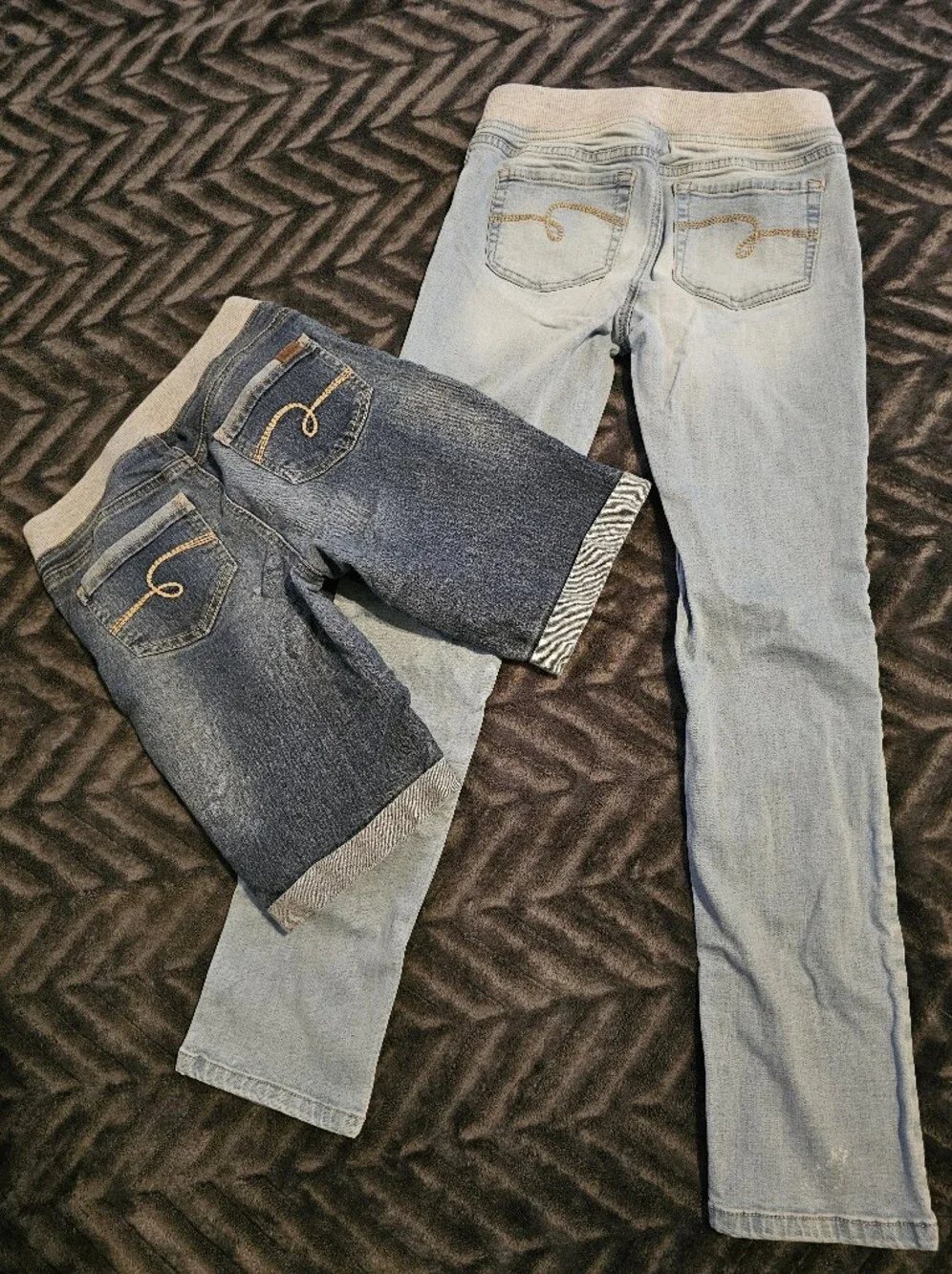 Justice Girls Denim Bundle Shorts Jegging Jeans – Size 14